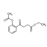 structure of CAS# 898758-71-9, Ethyl 4-(2-acetoxyphenyl)-4-oxobutanoate;Ethyl 4-(2-acetoxyphenyl)-4-oxobutyrate