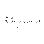 结构式 CAS# 898758-80-0, 5-氯-1-(1,3-恶唑-2-基)-1-戊酮