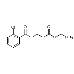 structure of CAS# 898759-03-0, Ethyl 5-(2-chlorophenyl)-5-oxopentanoate;ethyl 5-(2-chlorophenyl)-5-oxovalerate