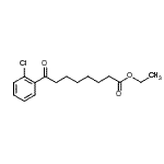 structure of CAS# 898759-09-6, Ethyl 8-(2-chlorophenyl)-8-oxooctanoate;ethyl 8-(2-chlorophenyl)-8-oxooctanoate