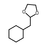 structure of CAS# 898759-11-0, 2-(Cyclohexylmethyl)-1,3-dioxolane;(1,3-Dioxolan-2-ylmethyl)cyclohexane