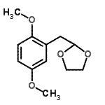 structure of CAS# 898759-24-5, 2-(2,5-Dimethoxybenzyl)-1,3-dioxolane;2-(1,3-Dioxolan-2-ylmethyl)-1,4-dimethoxybenzene