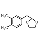 structure of CAS# 898759-39-2, 2-(3,4-Dimethylbenzyl)-1,3-dioxolane;3,4-Dimethyl-1-(1,3-dioxolan-2-ylmethyl)benzene