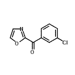 structure of CAS# 898759-75-6, (3-Chlorophenyl)(1,3-oxazol-2-yl)methanone;2-(3-Chlorobenzoyl)oxazole;MFCD07699349