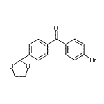CAS#: 898760-08-2， (4-Bromophenyl)[4-(1,3-dioxolan-2-yl)phenyl]methanone