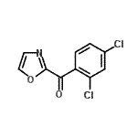 structure of CAS# 898760-56-0, (2,4-Dichlorophenyl)(1,3-oxazol-2-yl)methanone;2-(2,4-Dichlorobenzoyl)oxazole;MFCD07699383