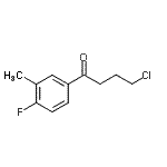 结构式 CAS# 898761-04-1, 4-氯-1-(4-氟-3-甲基苯基)-1-丁酮
