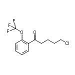 结构式 CAS# 898761-39-2, 5-氯-1-[2-(三氟甲氧基)苯基]-1-戊酮