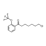 结构式 CAS# 898761-45-0, 7-氯-1-[2-(三氟甲氧基)苯基]-1-庚酮