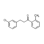 structure of CAS# 898762-12-4, 3-(3-Chlorophenyl)-1-(2-methylphenyl)-1-propanone;3-(3-chlorophenyl)-2'-methylpropiophenone