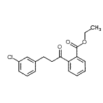 结构式 CAS# 898762-38-4, 乙基2-[3-(3-氯苯基)丙酰]苯甲酸酯