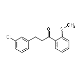 structure of CAS# 898762-47-5, 3-(3-Chlorophenyl)-1-[2-(methylsulfanyl)phenyl]-1-propanone;3-(3-chlorophenyl)-2'-thiomethylpropiophenone