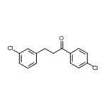 结构式 CAS# 898762-62-4, 3-(3-氯苯基)-1-(4-氯苯基)-1-丙酮