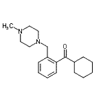 structure of CAS# 898762-65-7, Cyclohexyl{2-[(4-methyl-1-piperazinyl)methyl]phenyl}methanone;cyclohexyl 2-(4-methylpiperazinomethyl)phenyl ketone