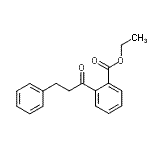 structure of CAS# 898764-10-8, Ethyl 2-(3-phenylpropanoyl)benzoate;2'-Carboethoxy-3-phenylpropiophenone;MFCD03842921