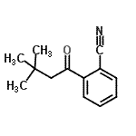 结构式 CAS# 898764-17-5, 2-(3,3-二甲基丁酰基)苯甲腈