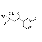 structure of CAS# 898764-35-7, 1-(3-Bromophenyl)-3,3-dimethyl-1-butanone;3'-Bromo-3,3-dimethylbutyrophenone