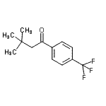 结构式 CAS# 898764-76-6, 3,3-二甲基-1-[4-(三氟甲基)苯基]-1-丁酮