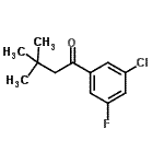 CAS#: 898764-80-2， 1-(3-Chloro-5-fluorophenyl)-3,3-dimethyl-1-butanone