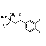 structure of CAS# 898764-96-0, 1-(3,4-Difluorophenyl)-3,3-dimethyl-1-butanone;3',4'-difluoro-3,3-dimethylbutyrophenone