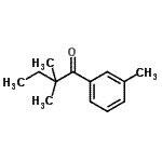 结构式 CAS# 898765-02-1, 2,2-二甲基-1-(3-甲基苯基)-1-丁酮