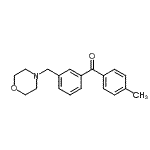 结构式 CAS# 898765-03-2, (4-甲基苯基)[3-(4-吗啉基甲基)苯基]甲酮