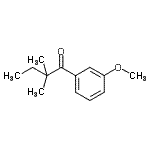 structure of CAS# 898765-06-5, 1-(3-Methoxyphenyl)-2,2-dimethyl-1-butanone;2,2-Dimethyl-3'-methoxybutyrophenone