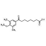 结构式 CAS# 898765-18-9, 8-(4-甲氧基-3,5-二甲基苯基)-8-氧代辛酸