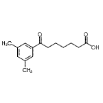 结构式 CAS# 898765-48-5, 7-(3,5-二甲基苯基)-7-氧代庚酸