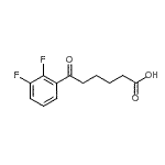 结构式 CAS# 898766-16-0, 6-(2,3-二氟苯基)-6-氧代己酸