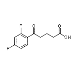 结构式 CAS# 898766-25-1, 5-(2,4-二氟苯基)-5-氧代戊酸