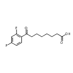 结构式 CAS# 898766-31-9, 8-(2,4-二氟苯基)-8-氧代辛酸