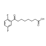 结构式 CAS# 898766-40-0, 8-(2,5-二氟苯基)-8-氧代辛酸