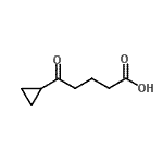 结构式 CAS# 898766-87-5, 5-环丙基-5-氧代戊酸