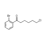 structure of CAS# 898766-92-2, 1-(2-Bromophenyl)-6-chloro-1-hexanone;1-(2-bromophenyl)-6-chloro-1-oxohexane