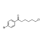 结构式 CAS# 898767-00-5, 1-(4-溴苯基)-6-氯-1-己酮