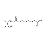 结构式 CAS# 898767-13-0, 8-(3,4-二氯苯基)-8-氧代辛酸
