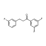 结构式 CAS# 898767-71-0, 1-(3,5-二氟苯基)-3-(3-氟苯基)-1-丙酮