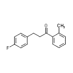 结构式 CAS# 898767-85-6, 3-(4-氟苯基)-1-(2-甲基苯基)-1-丙酮