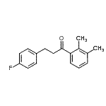 结构式 CAS# 898768-25-7, 1-(2,3-二甲基苯基)-3-(4-氟苯基)-1-丙酮