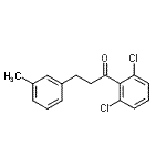 结构式 CAS# 898768-27-9, 1-(2,6-二氯苯基)-3-(3-甲基苯基)-1-丙酮