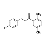 结构式 CAS# 898768-31-5, 1-(2,5-二甲基苯基)-3-(4-氟苯基)-1-丙酮