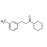 structure of CAS# 898768-39-3, 1-Cyclohexyl-3-(3-methylphenyl)-1-propanone;cyclohexyl 2-(3-methylphenyl)ethyl ketone