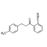 结构式 CAS# 898768-53-1, 2-[3-(4-甲基苯基)丙酰]苯甲腈