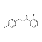 结构式 CAS# 898768-54-2, 1-(2-氟苯基)-3-(4-氟苯基)-1-丙酮