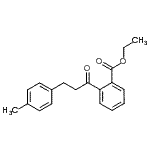 结构式 CAS# 898768-59-7, 乙基2-[3-(4-甲基苯基)丙酰]苯甲酸酯