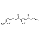 structure of CAS# 898768-61-1, Ethyl 3-[3-(4-methylphenyl)propanoyl]benzoate;3'-carboethoxy-3-(4-methylphenyl)propiophenone