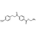 结构式 CAS# 898768-63-3, 乙基4-[3-(4-甲基苯基)丙酰]苯甲酸酯