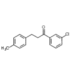 structure of CAS# 898768-73-5, 1-(3-Chlorophenyl)-3-(4-methylphenyl)-1-propanone;3'-chloro-3-(4-methylphenyl)propiophenone