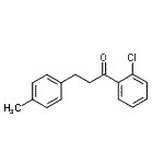 structure of CAS# 898768-95-1, 1-(2-Chlorophenyl)-3-(4-methylphenyl)-1-propanone;2'-chloro-3-(4-methylphenyl)propiophenone